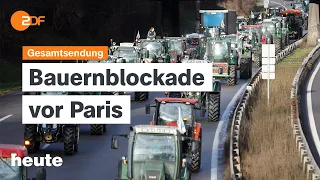 heute 19 Uhr 29.01.24 Bauernblockade Paris, Steinmeier für Weltoffenheit, KaDeWe-Insolvenz (english)