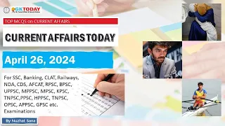 26  April 2024 Current Affairs by GK Today | GKTODAY Current Affairs - 2024 March