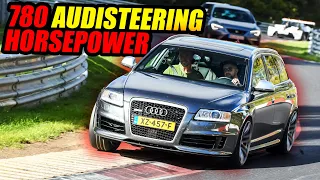 780HP V10 Audi RS6: Power Without Control! / Nürburgring