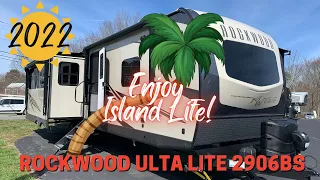Rockwood Ultra 2906BS:  Rear Living Room, Island, Bedroom Slide