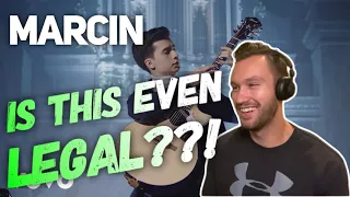 Marcin - Moonlight Sonata on One Guitar (Official Video) REACTION!!! This Man Is An Alien!