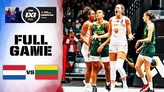 Netherlands v Lithuania | Women's - Full Game | FIBA 3x3 Europe Cup 2021