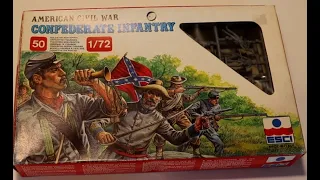 Unboxing 1/72 American Civil War Confederate Infantry ESCI 223