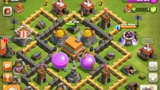 Clash of Clans town hall level 5 base.