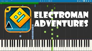 Electroman Adventures - Waterflame Piano Tutorial (Synthesia)