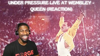 Under Pressure Live At Wembley - Queen (Reaction) | THE CROWD CONTROL KING!!