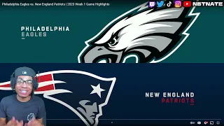 49ERS FAN REACTS TO Philadelphia Eagles vs. New England Patriots | 2023 Week 1 Game Highlights