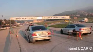BMW ///M5 E39 vs BMW 335i E92 Drag Race
