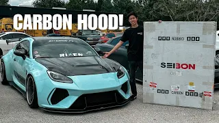 2022 ADRO BRZ GETS CARBON FIBER HOOD! (SEIBON)