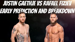 Justin Gaethje vs Rafael Fiziev UFC 286 Early Prediction and Breakdown