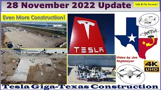 Concrete Demo & Construction at the same time! 28 Nov 2022 Giga Texas Construction Update (09:35AM)