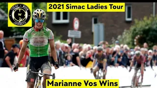 Marianne Vos Wins | 2021 Simac Ladies Tour | Stage 4 | Sprint | Chantal van den Broek-Blaak Leads