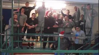 Prisoners Christmas party with drink and drugs