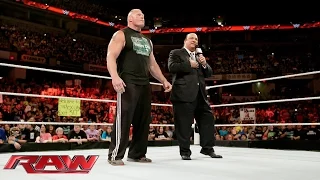 Brock Lesnar's apology: Raw, June 22, 2015