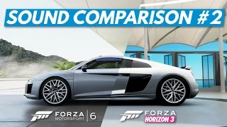 Horizon 3 vs Forza 6: Sound Comparison #2!
