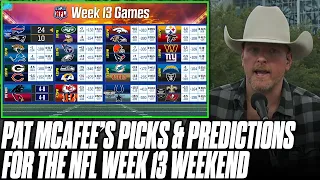 The Pat McAfee Show Picks & Predicts Every Game For NFL's Week 13 Weekend
