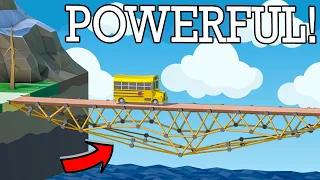 Unleashing the POWER of the ROPE MUSCLE!! Challenge Mode in Poly Bridge 2!