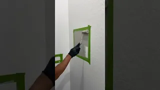 Favorite Paint Hack for textured walls! We use this method for all paint projects.