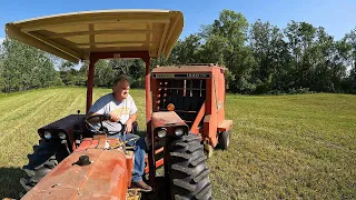 Baling Hay with the Farmall 756 and 656 Diesels