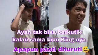 AYAH TAK BISA BERKUTIK KALAU SAMA LION KINGNYA~ APAPUN PASTI DITURUTI😁