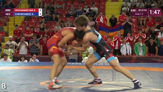 GOLD GR - 60 kg: S. HOVHANNISYAN (ARM) v. G. CHKHIKVADZE (GEO)