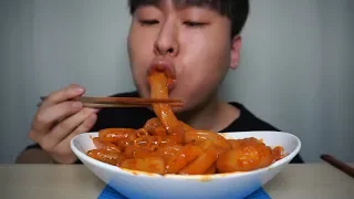 ASMR 까르보나라라볶이에 분모자 당면을... 너무맵다 spicy EATING REAL SOUND l 10minEAT