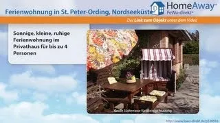 St. Peter-Ording: Sonnige, kleine, ruhige Ferienwohnung im Privathaus für - FeWo-direkt.de Video
