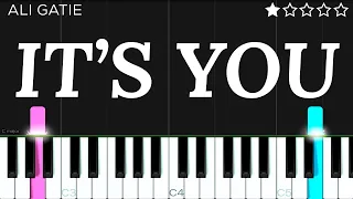 Ali Gatie - It's You | EASY Piano Tutorial