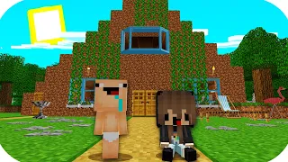 BEBE NOOB CONSTRUYE UNA NUEVA CASA EN MINECRAFT 🏡😍 LA CASA DE BEBE NOOB MINECRAFT TROLL