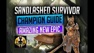 RAID: Shadow Legends | Sandlashed Survivor | Insane New Epic!! Top Tier Clanboss support