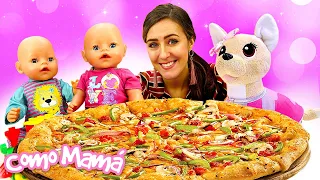 Juego de cocina con la bebé Amelia y su perrita Chi Chi Love. Vídeos de juguetes bebés para niños.