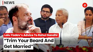 Lalu Yadav’s Advice To Rahul Gandhi: “Trim Your Beard And Get Married”