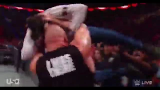 Brock Lesnar Attacks Rey Mysterio's son Dominic on Raw