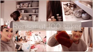 RENSAR UT 100 SAKER I MITT HEM 2021| LEVA MINIMALISTISKT?! | Amanda Marin