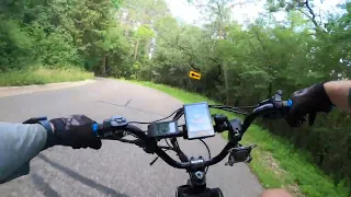 BBSHD Ebike 26x4 Fat Tires Shredding a Hill