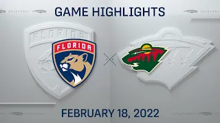 NHL Highlights | Panthers vs. Wild - Feb. 18, 2022