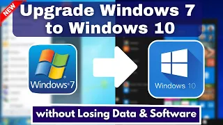 How to Upgrade from Windows 7 to Windows 10 for FREE !! without Losing Data & Software