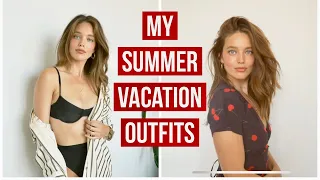 Vacation Pack Hack! Cute, Summer Vacation Outfits | Emily Didonato + Lotte Elisa Collins