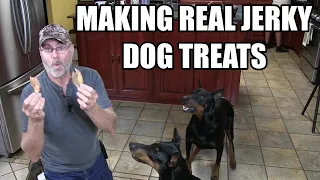 Homemade dog jerky treats