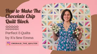 How to SEW the Chocolate Chip Quilt Block | Use three CHARM PACKS to SEW this Super Cute Quilt!