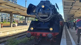 09.05.2024: Sonderzug nach Waren (Müritz) mit der BR03 2155-4  (Sorry für den langen Anfang)