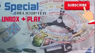 Remote control Musical Helicopter with Flashing Lights and Realistic Sounds UNBOXING & PLAY