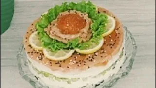 ✅️СУШИ-ТОРТ 🥢 Невероятно Вкусный и Очень Красивый. Ленивые Суши. SUSHI SALAD