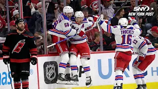 The Rangers come away with a big OT win over the Hurricanes to remain undefeated in the playoffs