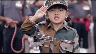 Esther Hnamte (5 years) Feat 3 Assam Rifles,Lunglei, Mizoram : Jana Gana Mana.i...