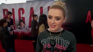 Kathryn Newton red carpet interview at ABIGAIL premiere | ScreenSlam