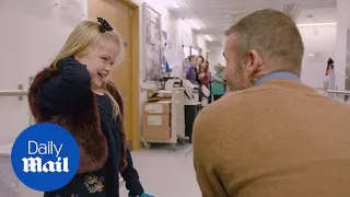 David Beckham gives young Pride of Britain winner a surprise visit
