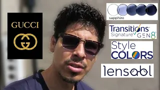 Gucci Eyeglasses With Sapphire GEN8 Transitions Style Color Lenses | Lensabl Review | GG0605O 002