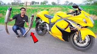 We Removed Hayabusa Silencers | इसने तो कान ही फाड़ दिए | 10X Loud Super Bike