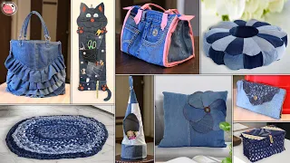 12 Personal & Home Useful ! Amazing Craft With Old Jeans